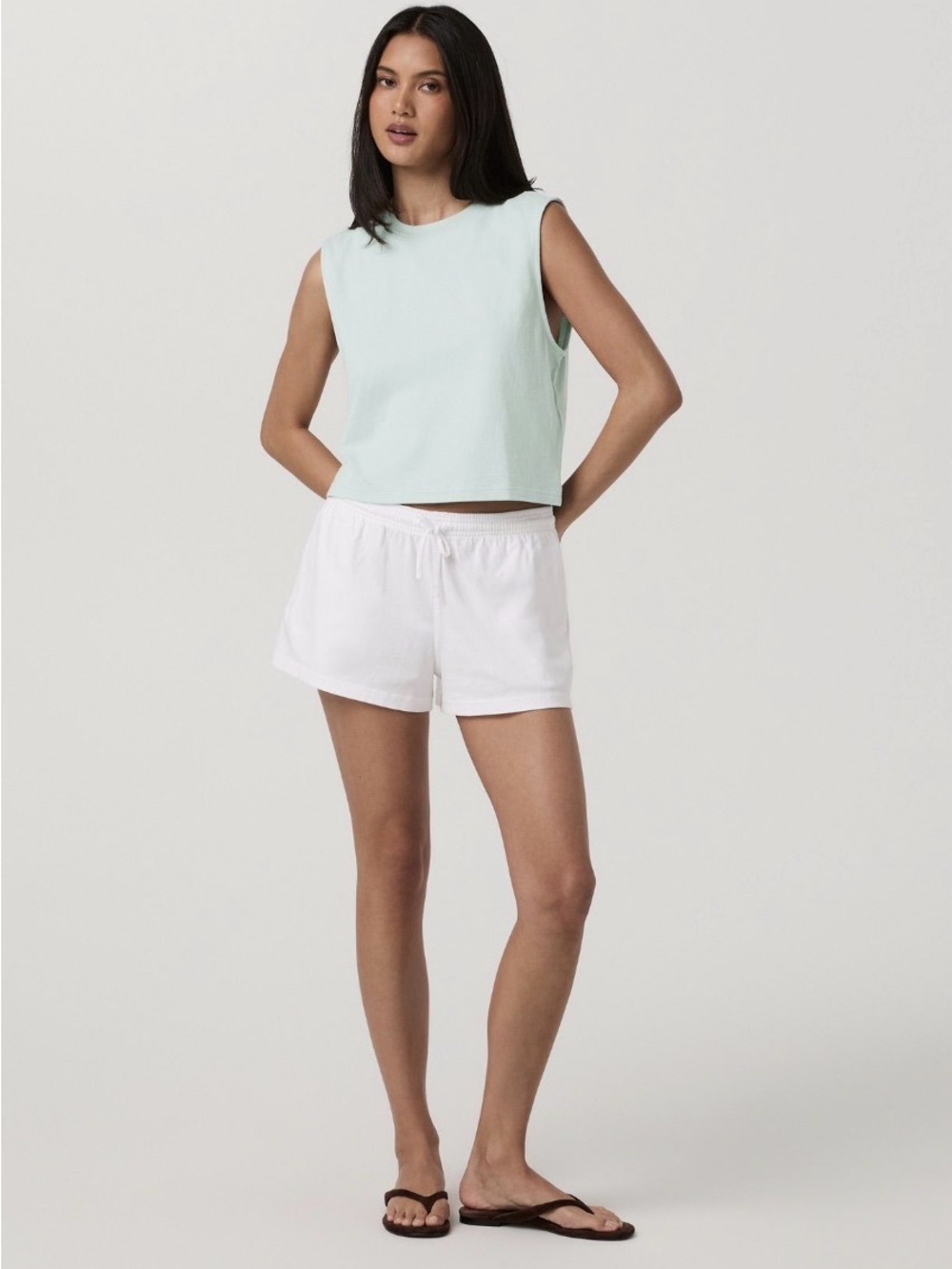 Vuori Heavyweight Cotton Easy Tank Seaside Medium